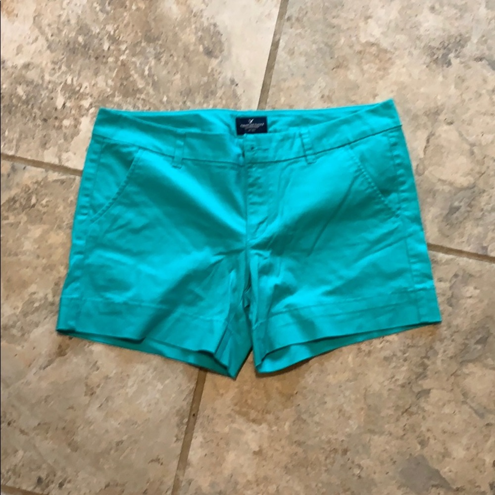 Teal shorts